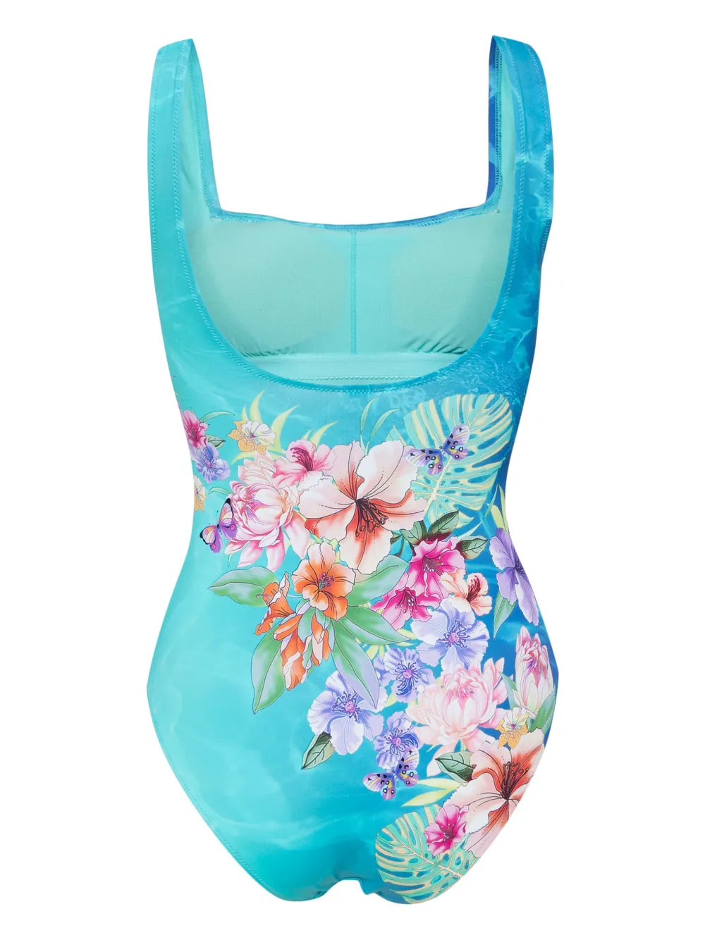 Water Tropic Square-Neck Swimsuit