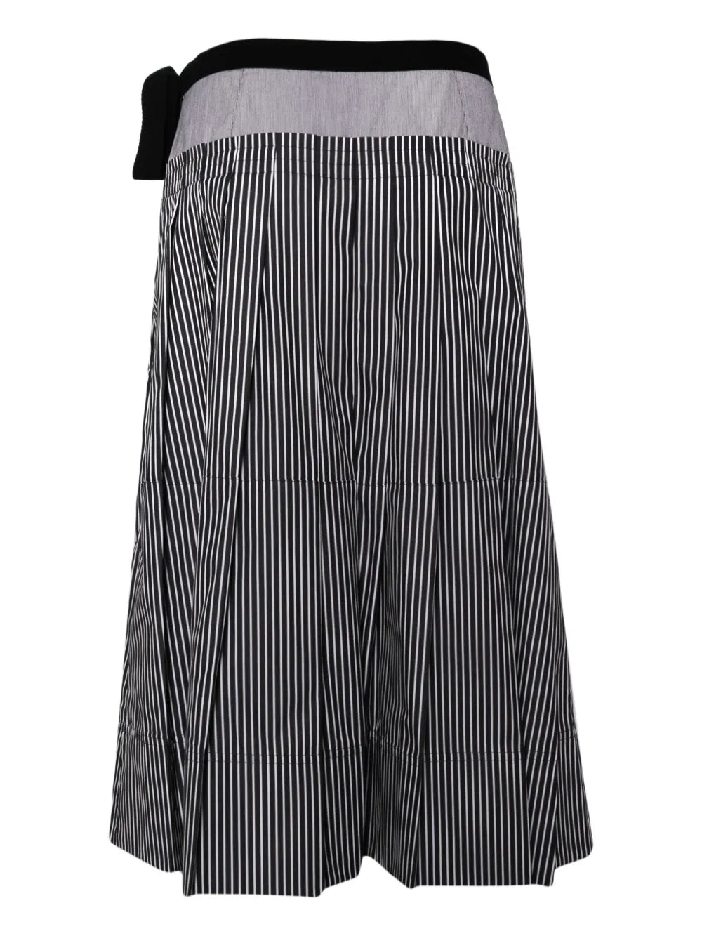 Striped Pleated Skirt