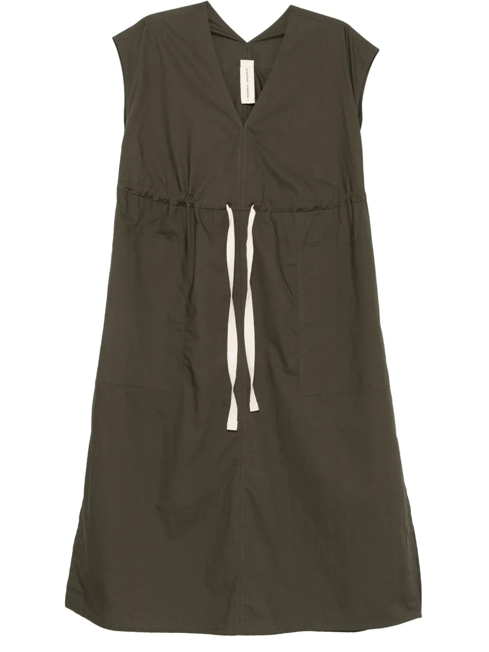 Poplin V-Neck Dress