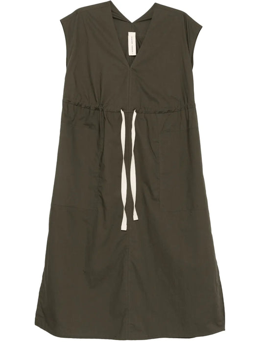 Poplin V-Neck Dress