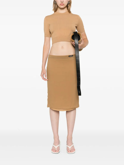 Silk Mini Skirt