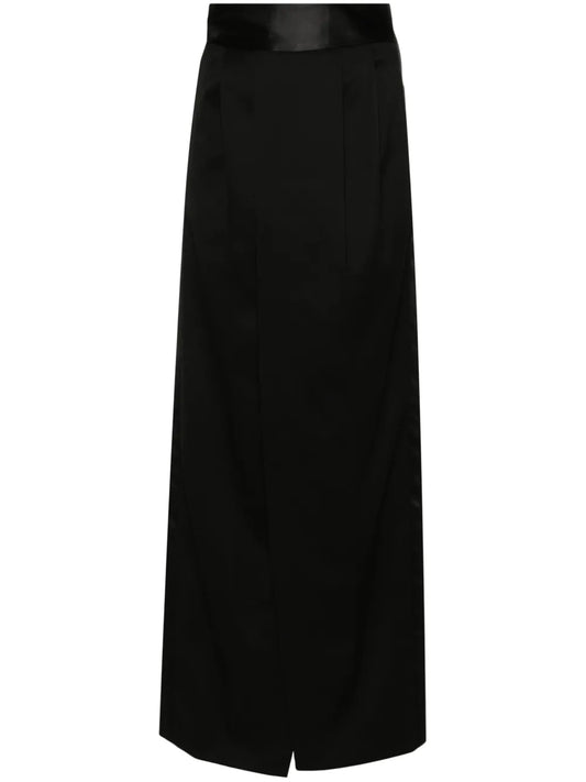 Pleat-Detailing Maxi Skirt