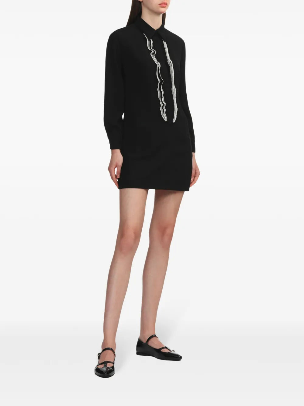 Lace-Trimmed Minidress