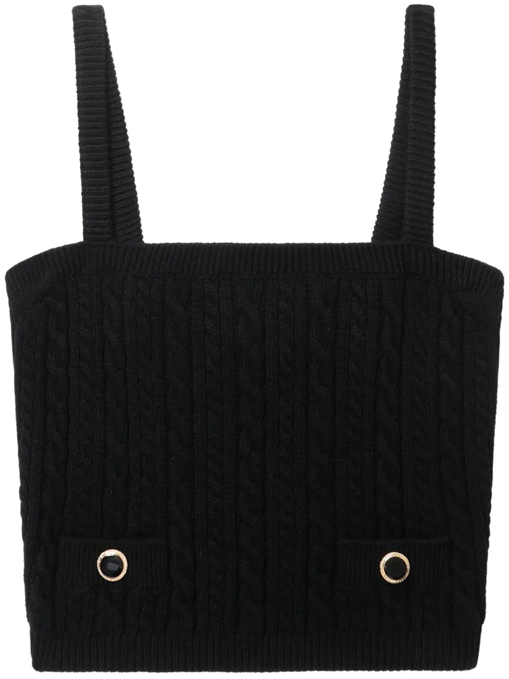 Cable-Knit Wool Top