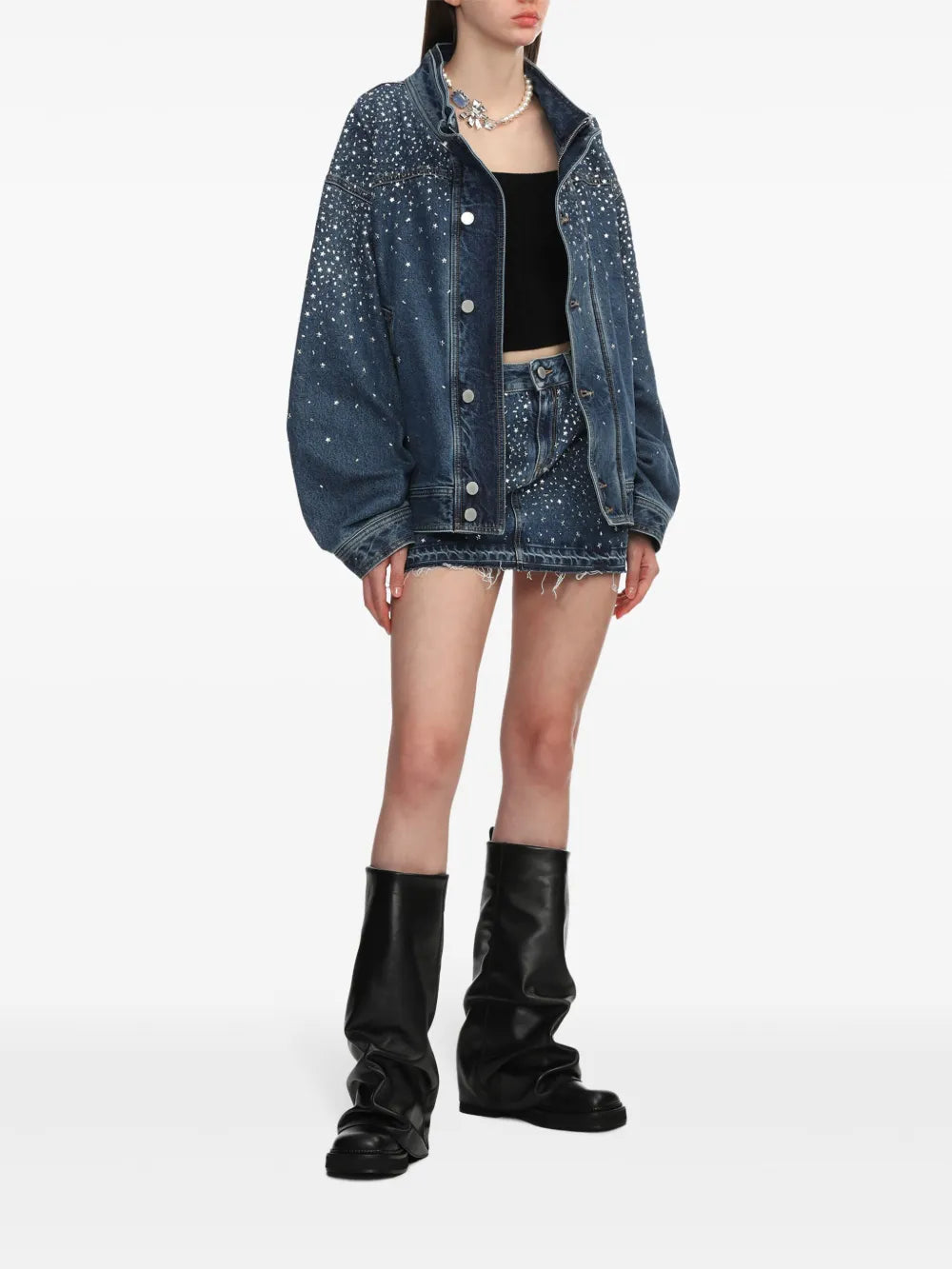 Cable-Knit Wool Top