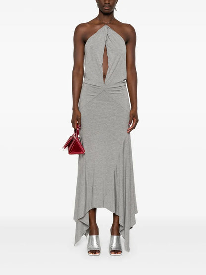 Keyhole Cut-Out Maxi Dress