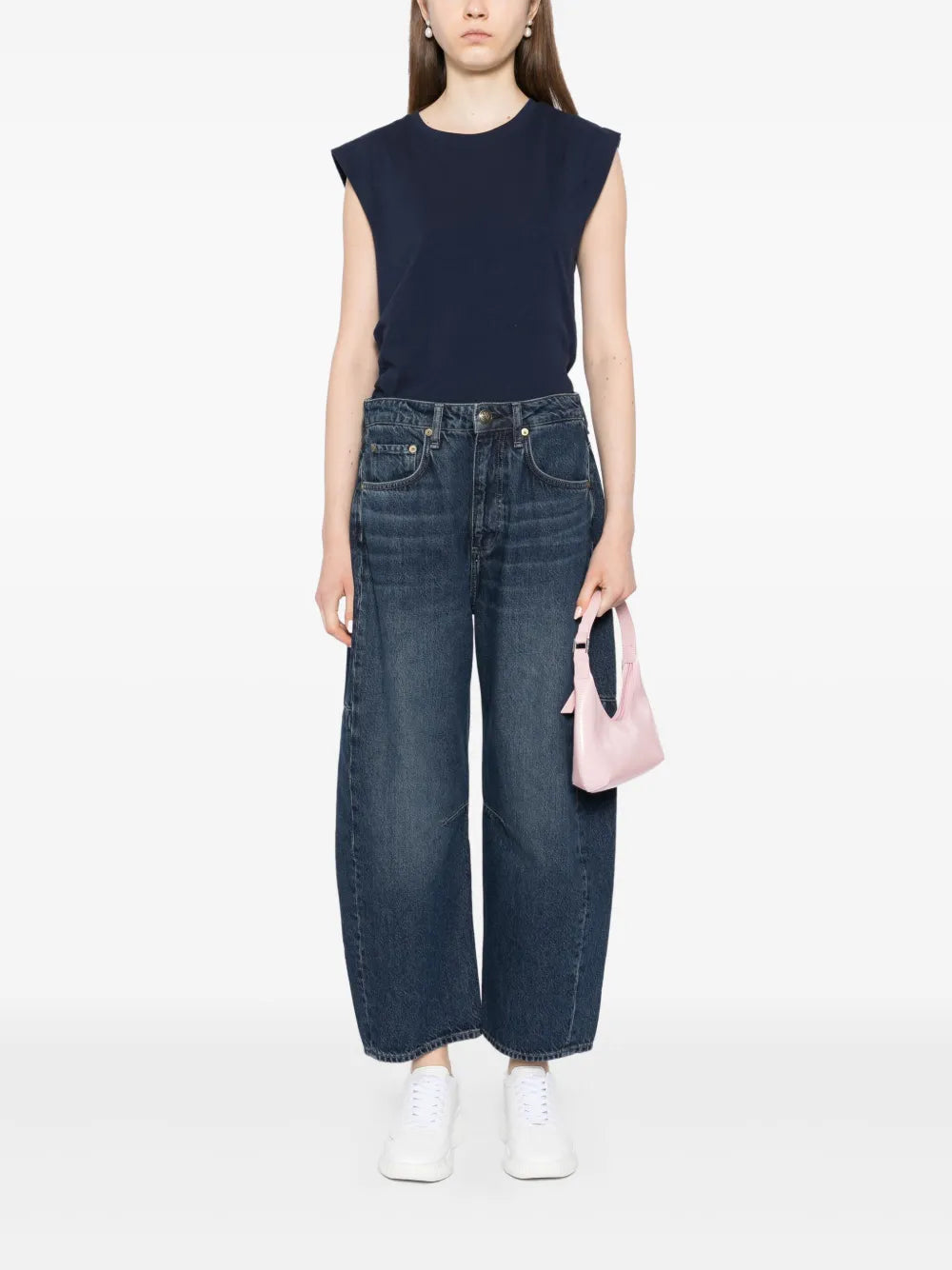 Charlie Ankle Barrel-Leg Jeans