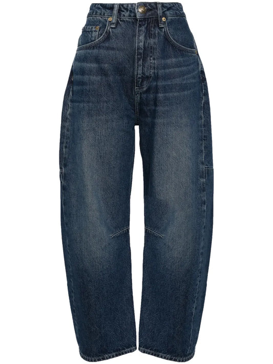 Charlie Ankle Barrel-Leg Jeans