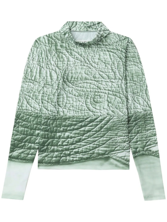Trompe L'Oeil-Print Top