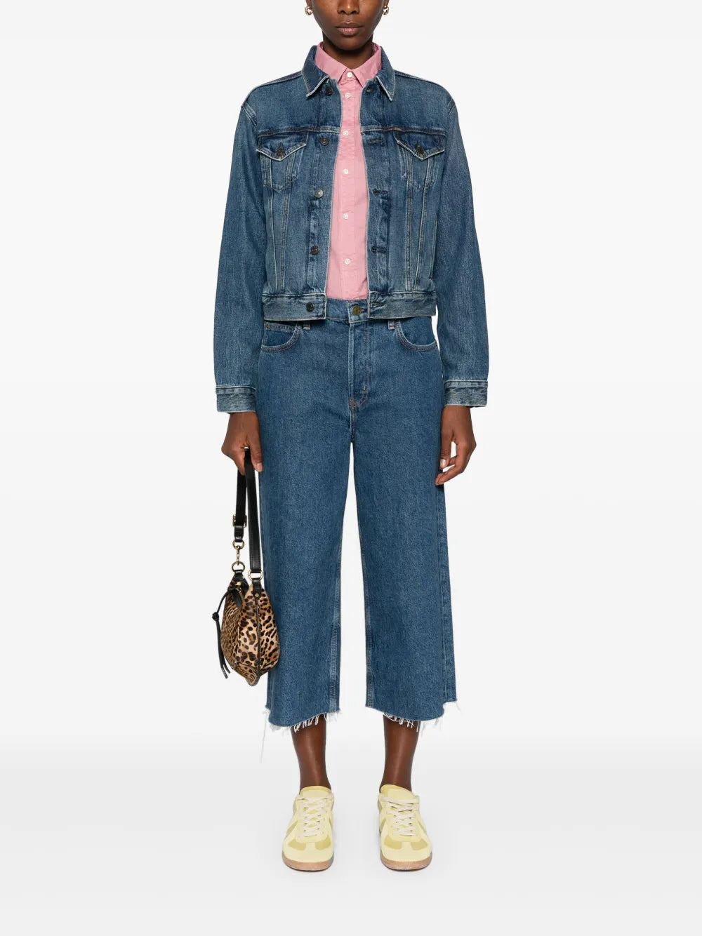 Flag-Patch Denim Jacket