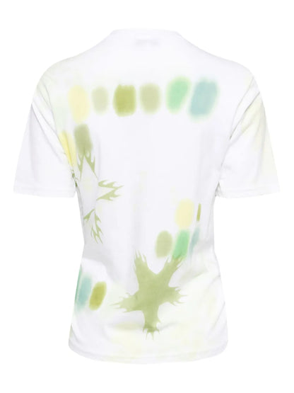 Lime Starbust-Print T-Shirt