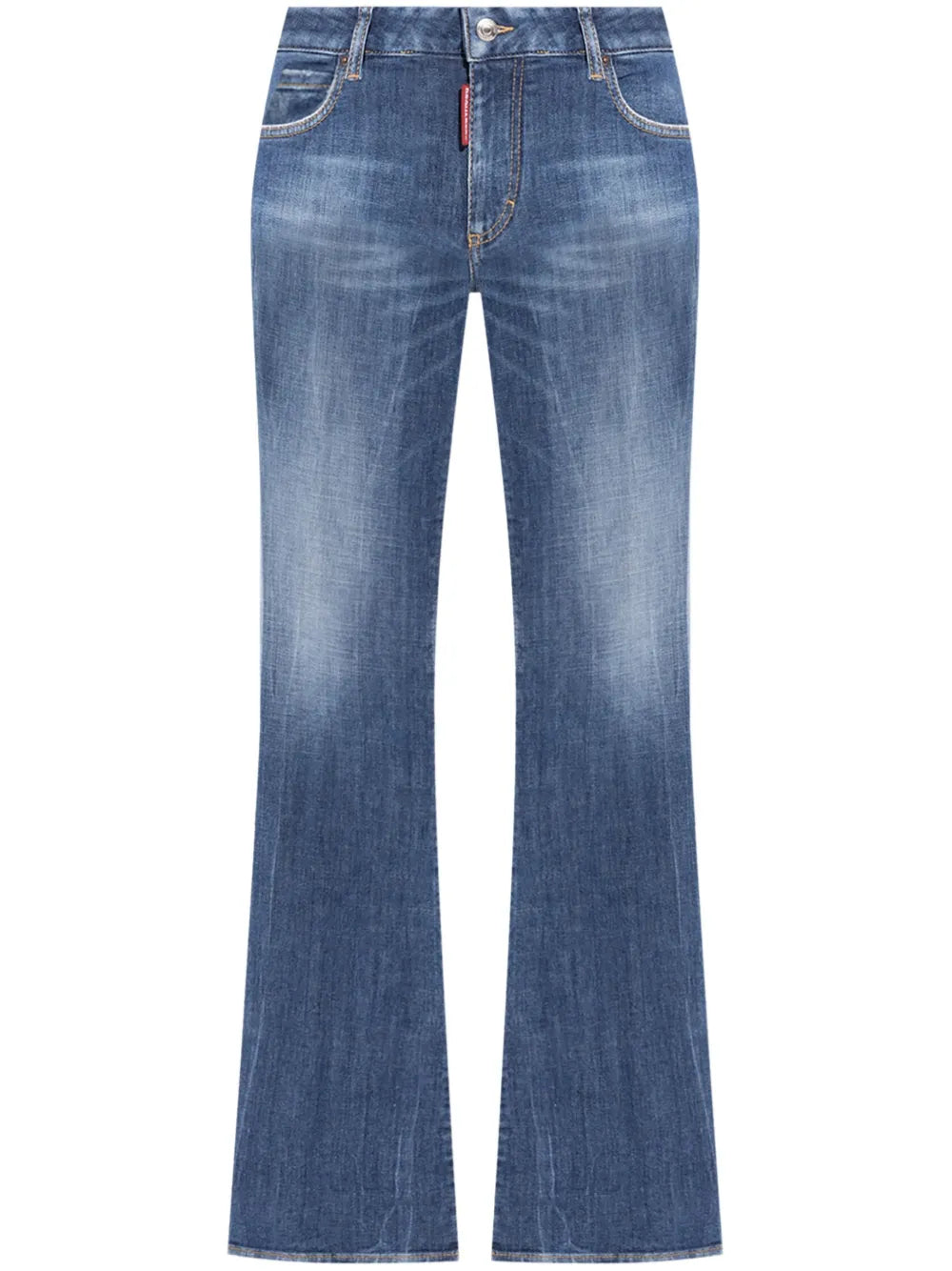 Mid-Rise Flared Jeans