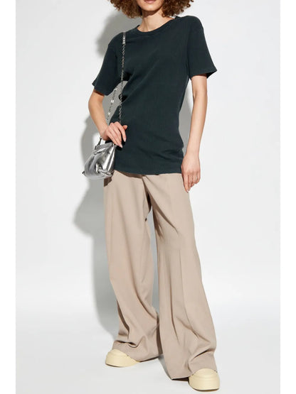 Cotton Ribbed T-Shirt