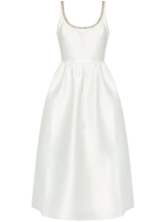 Crystal-Embellished Taffeta Dress