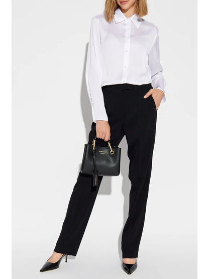 Slim-Legged Tailored Trousers