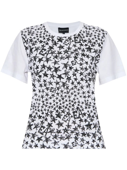 Star-Print Cotton T-Shirt