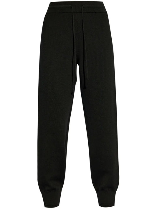 Embroidered-Logo Knitted Track Pants