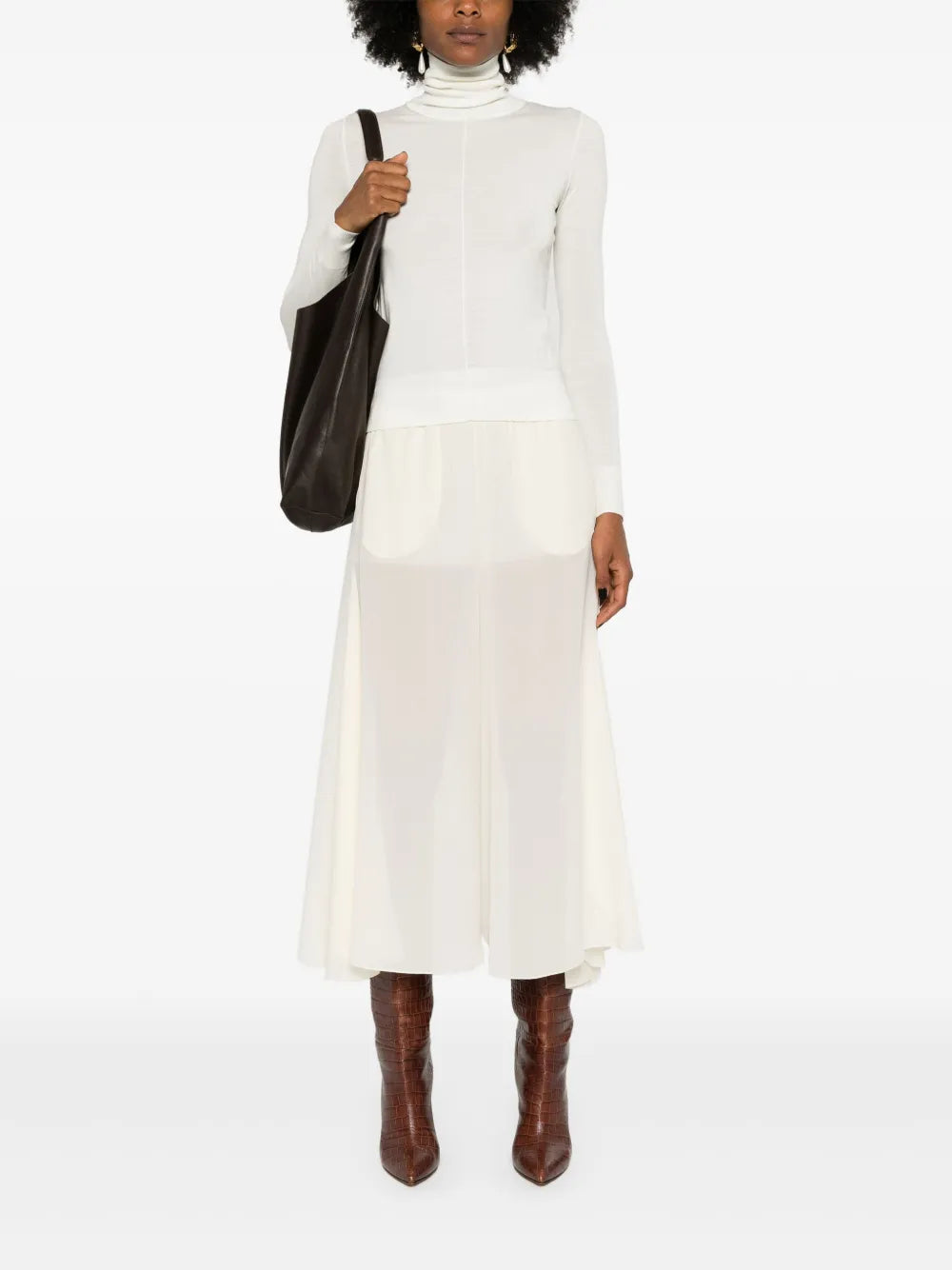 Logo-Embroidered Roll-Neck Jumper