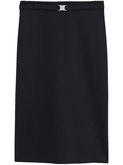 Belted Midi Skirt