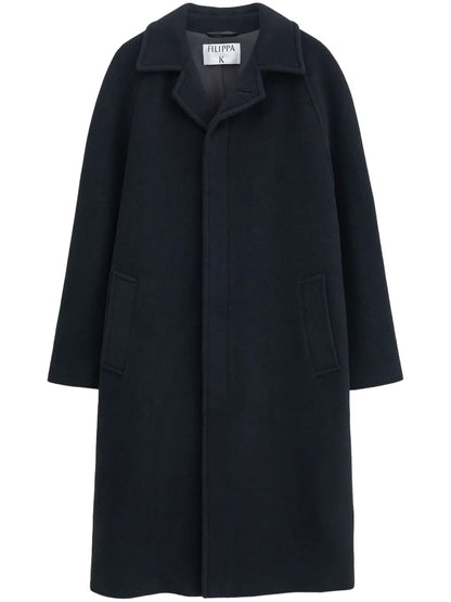 Notched-Lapels Single-Breasted Coat