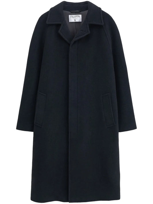 Notched-Lapels Single-Breasted Coat
