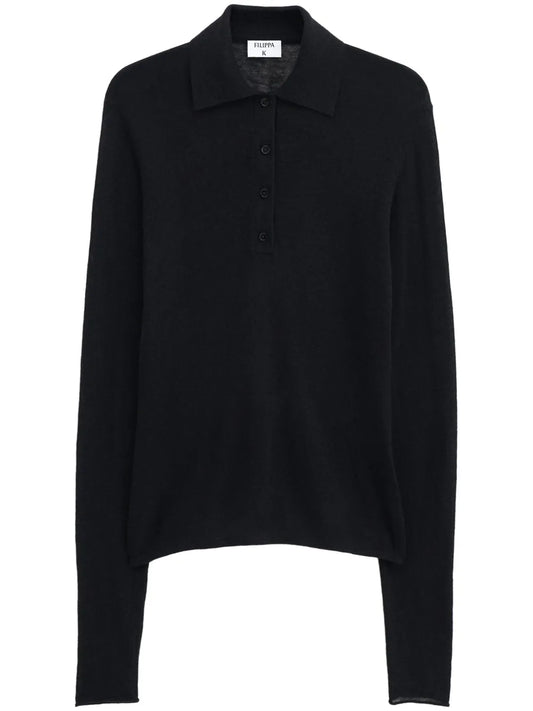 Knitted Polo Top