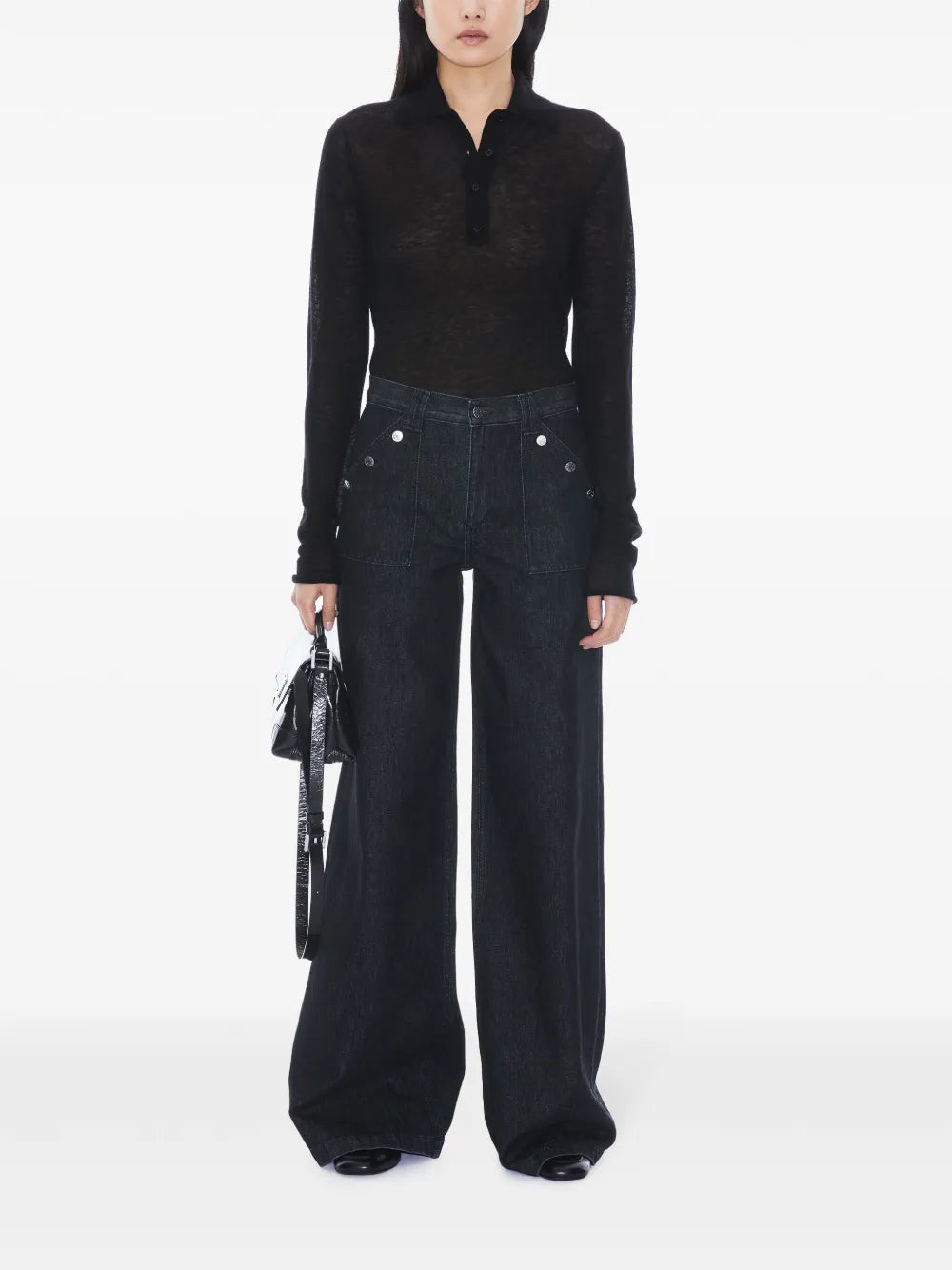 Knitted Polo Top