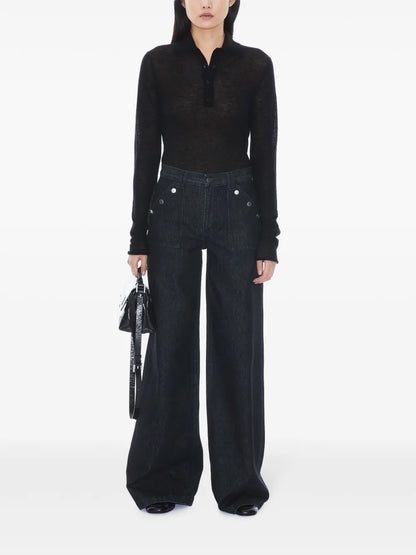 Knitted Polo Top