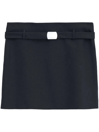 Belted Mini Skirt