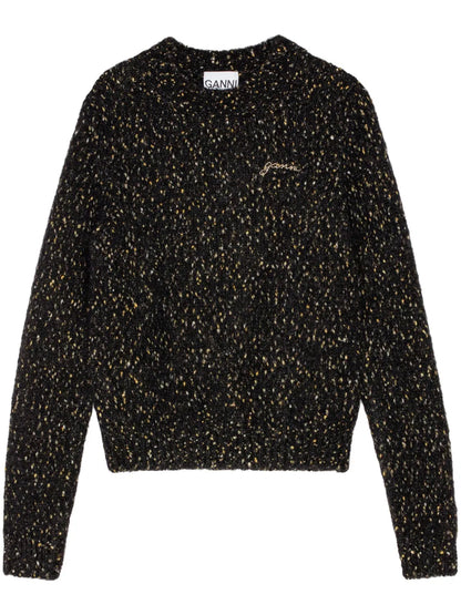 Logo-Embroidered Crew-Neck Jumper