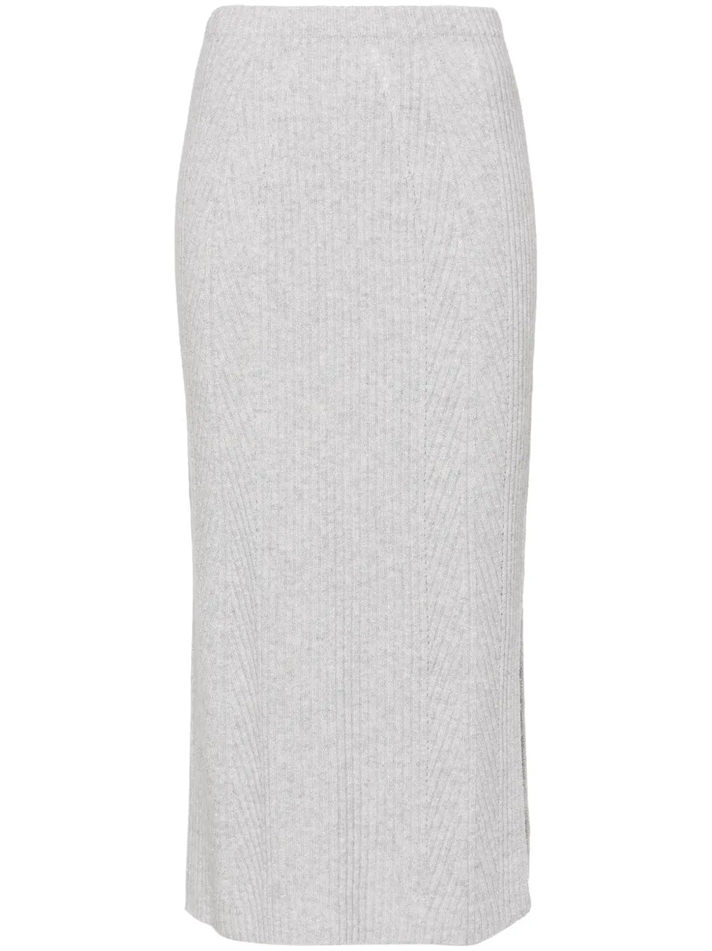 Lurex Ribbed-Knit Skirt