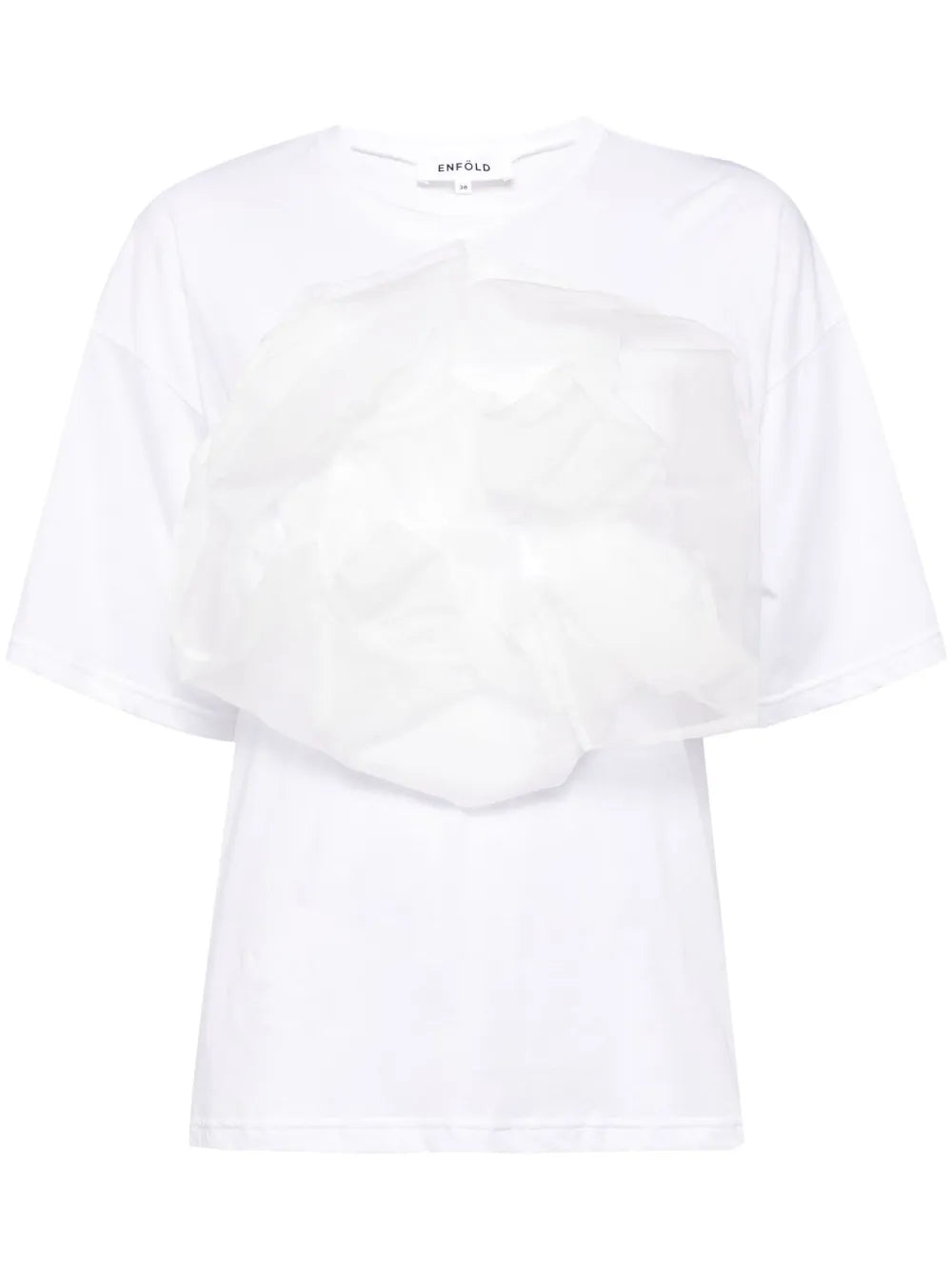Floral-Appliqué T-Shirt