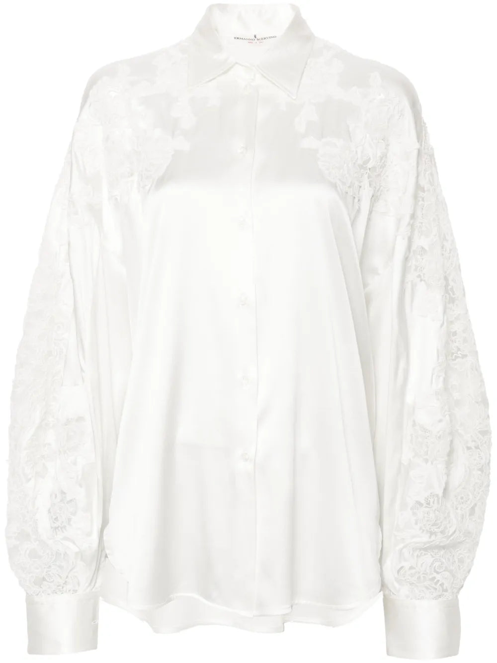 Floral-Appliqué Shirt