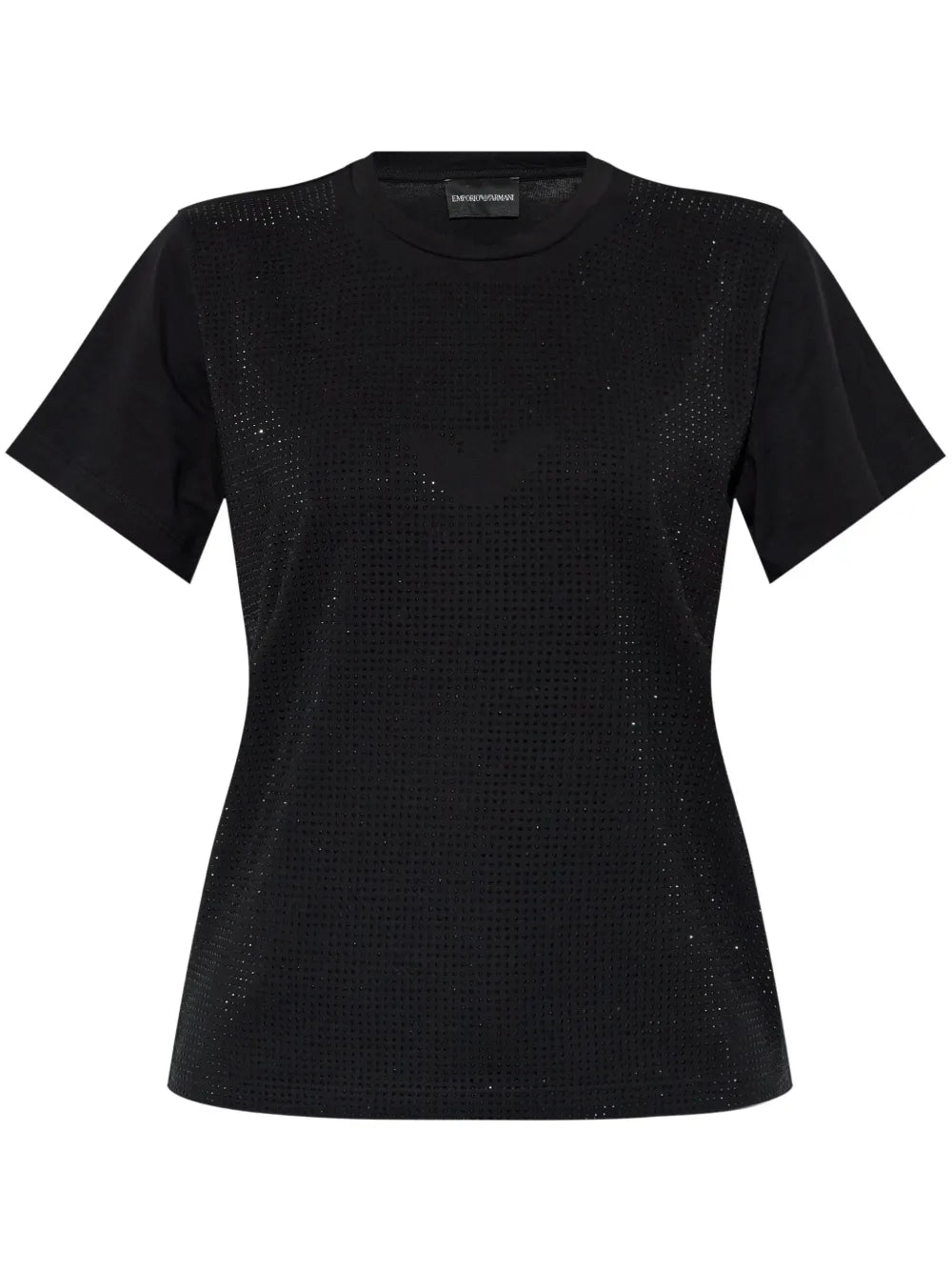 Rhinestone-Embellished Cotton T-Shirt