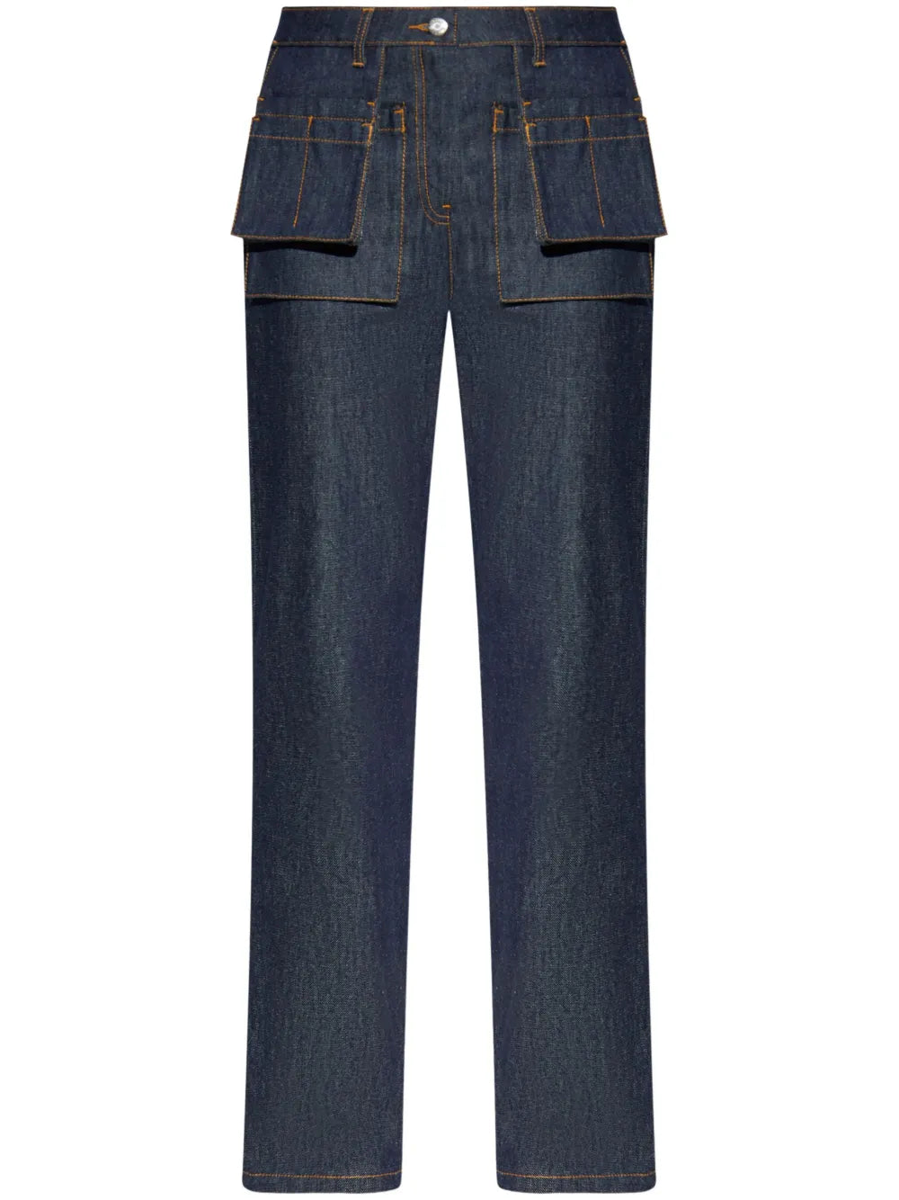 Straight-Leg Cotton Jeans