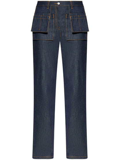 Straight-Leg Cotton Jeans