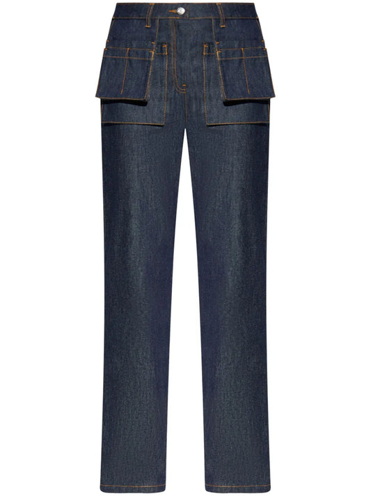 Straight-Leg Cotton Jeans