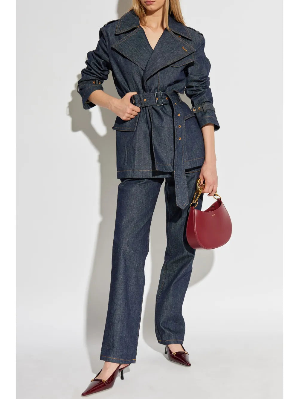 Straight-Leg Cotton Jeans