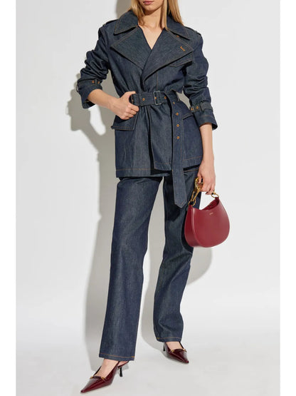 Straight-Leg Cotton Jeans