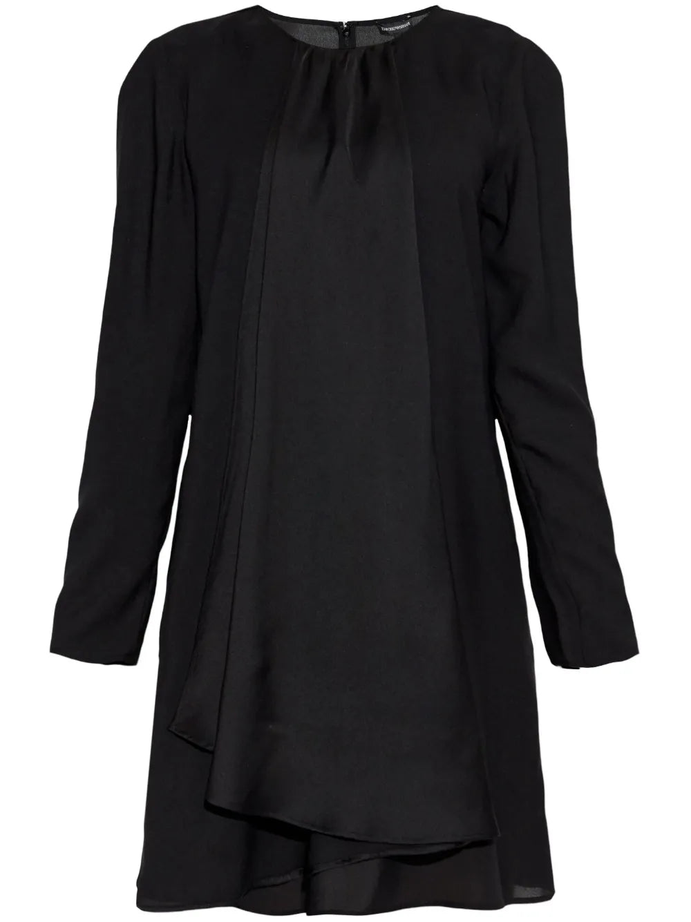 Ruffle-Detail Satin Dress