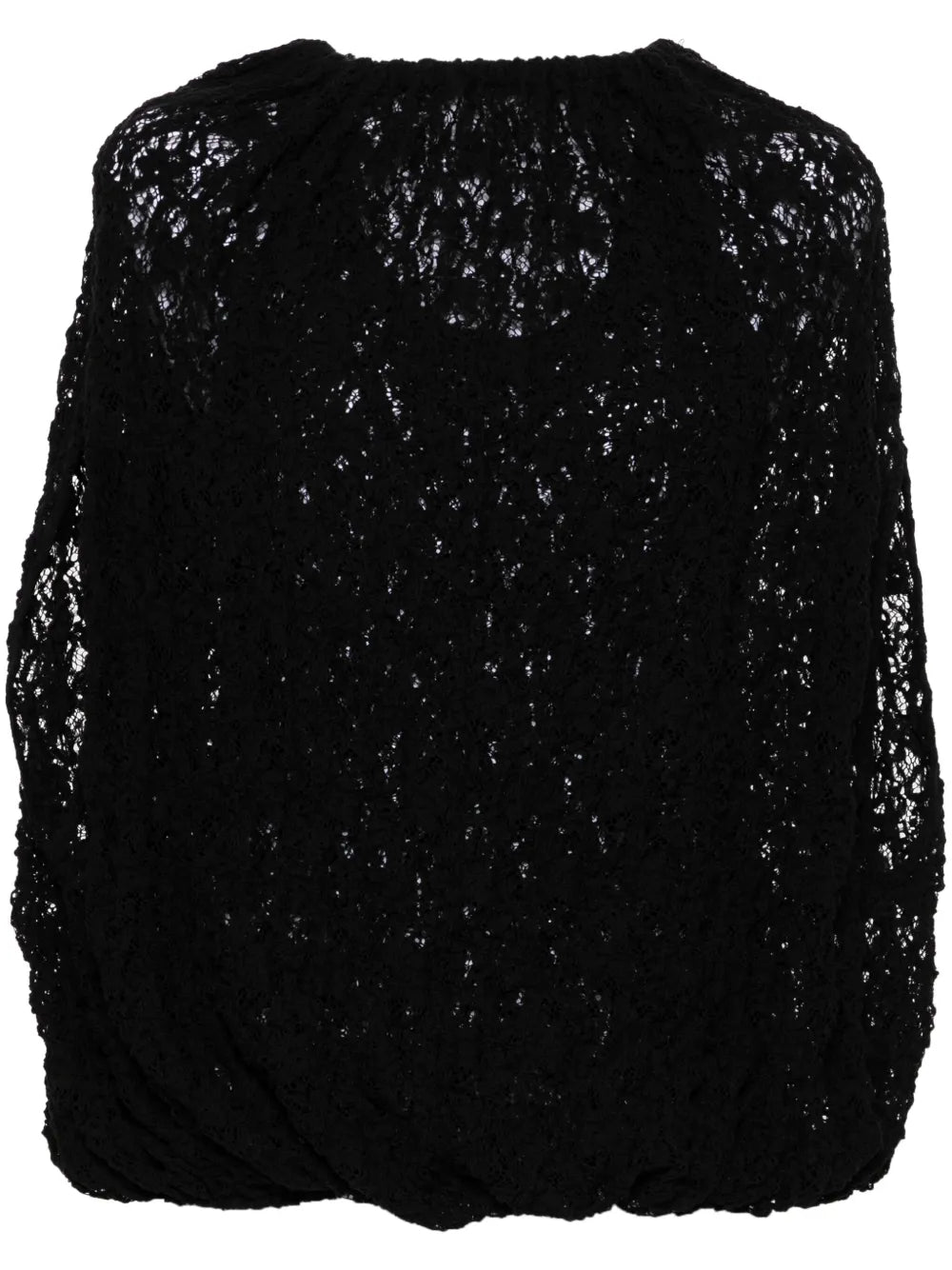 Lace-Embroidered Blouse