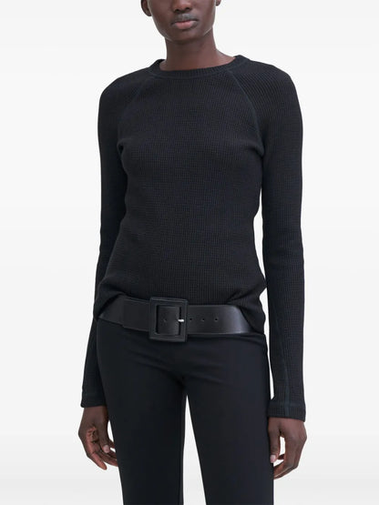 Waffle-Knit Jumper