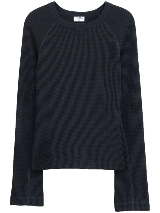 Waffle-Knit Jumper