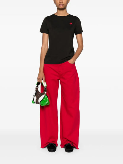 Boke Flower-Patch Cotton T-Shirt