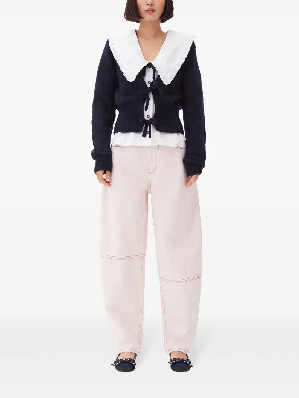 Knitted Tie String Cardigan