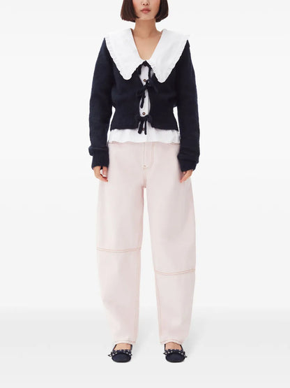 Knitted Tie String Cardigan