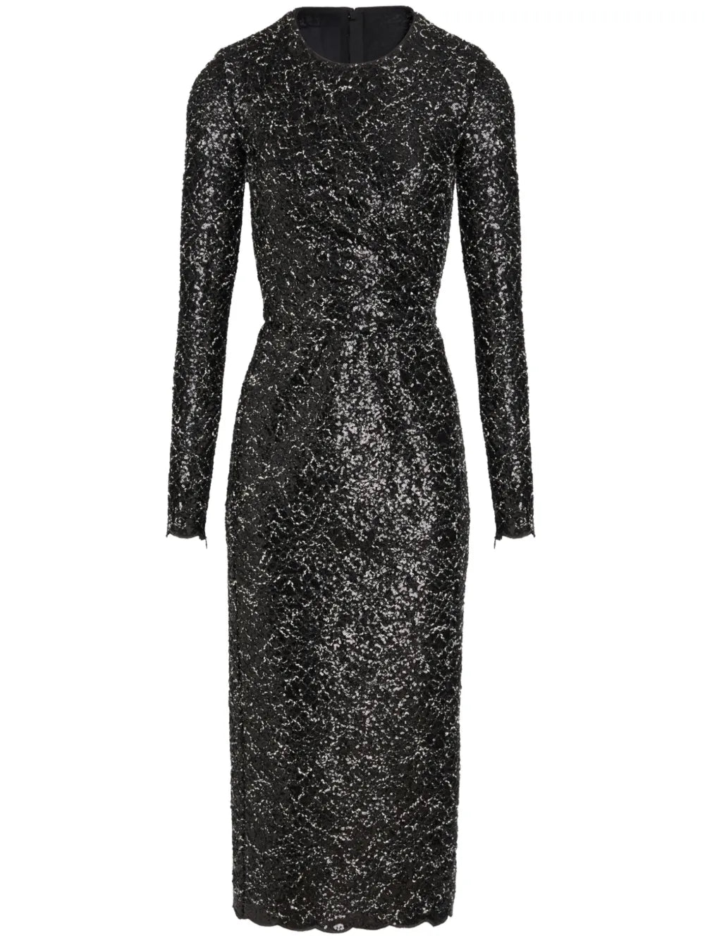 Sequinned Tweed Midi Dress