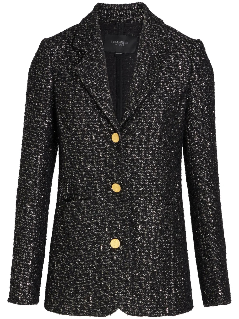 Sequin-Embellished Tweed Blazer