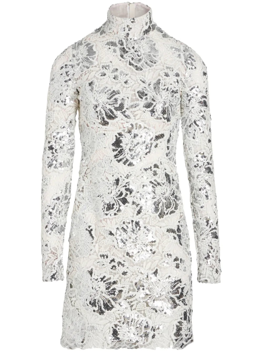 Sequin Macaramé Mini Dress