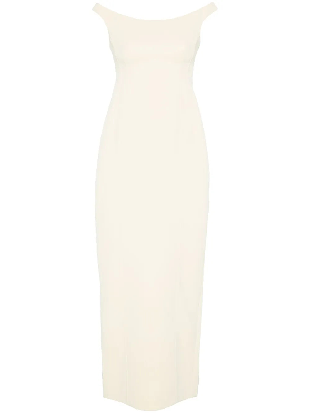 Curved Off-Shoulder Maxi Dress